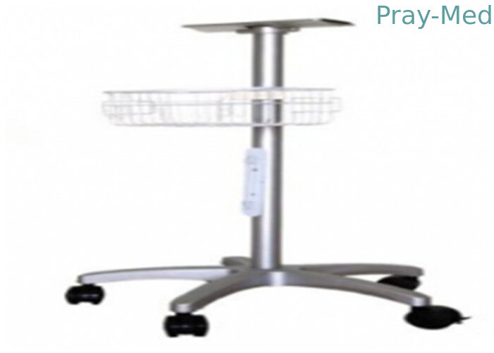 Rolling Patient Monitor Stand Wall Mounted With Bracket Fixed 1000mm Height