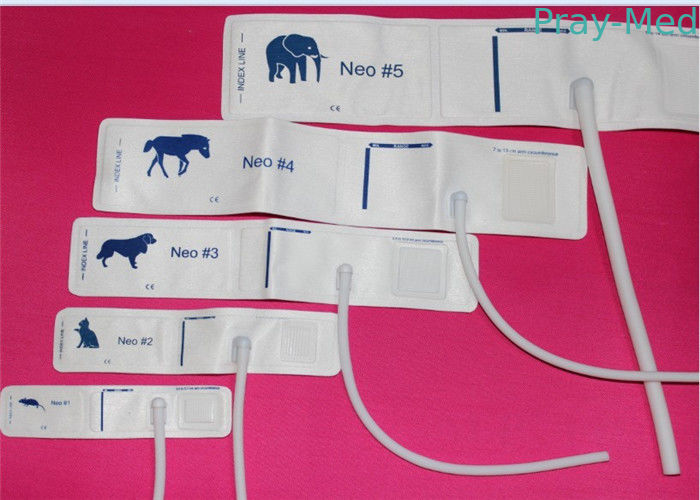 15cm Veterinary Blood Pressure Cuffs , Disposable Blood Pressure Cuff CE Standard
