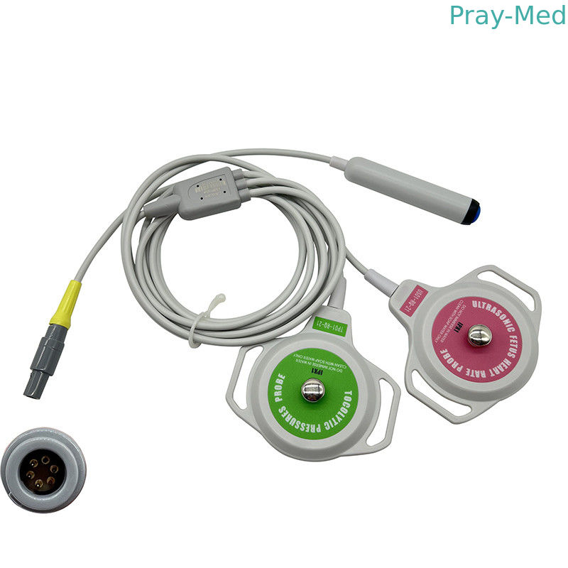 3 In 1 Biocare IC60 Toco Ultrasound Transducer 3m Cable 6pins Connector