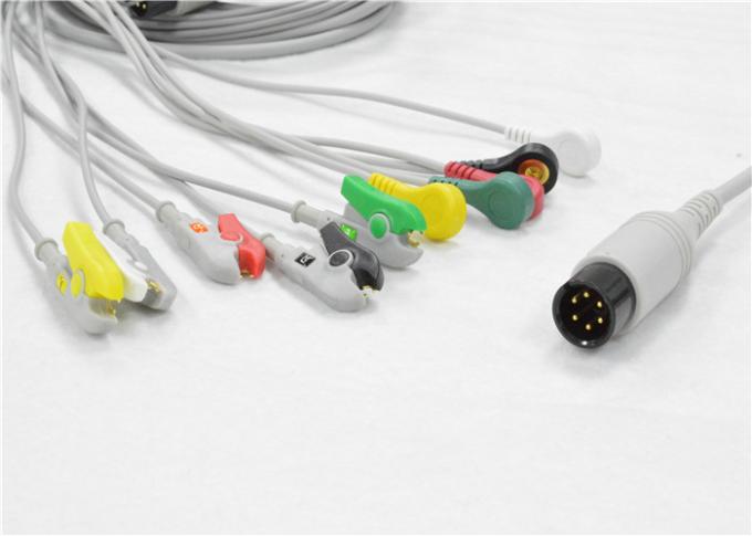 Cavo ECG a 5 Derivazioni Criticare BCI AAMI, Cavo AHA a 6 Pin con Clip, Compatibile con Zoll Mindray Edan Cavo ECG a 5 Derivazioni Criticare BCI AAMI, Cavo AHA a 6 Pin con Clip, Compatibile con Zoll Mindray Edan
