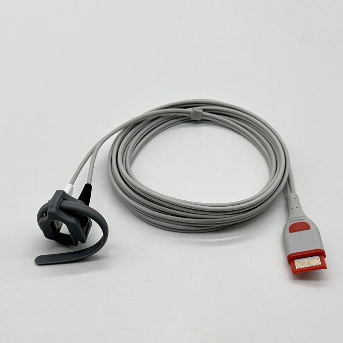 Red Spo2 Cable Compatible Masi Multi-Site Spo2 Cable For RAD-97 4253 Masi Red 20-pin ...