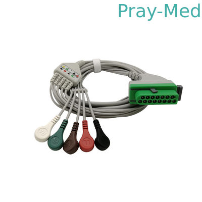 Buy 15Pin 3lead/5lead Compatible Direct Connect ECG Cable AHA 3.6m Fukuda Denshi online manufacture