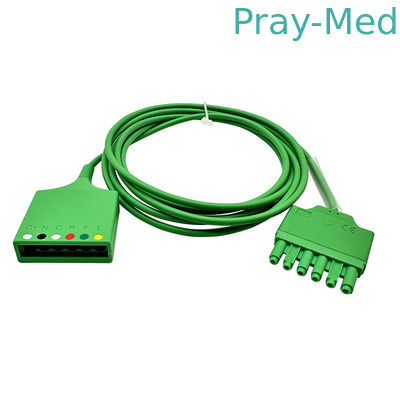 Buy Single Pin ECG Extension Cable Compatible Drager MS16256 Green- 2m online manufacture