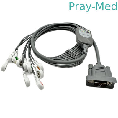 Buy 10 Lead ECG Holter Cable Snap Connector Compatible Beijing Meigaoyi MGY-02 online manufacture