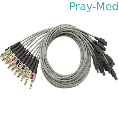 Buy GE CAM 14 EKG ECG Lead Wire TPU 0.9M 2016032-001 With Banana/Clamp Adapter online manufacture