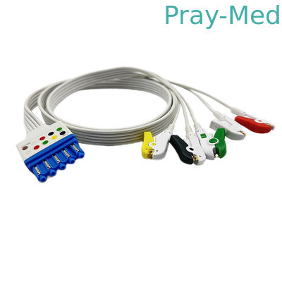 Buy Compatible PH Disposable ECG Lead Wires 3 / 5 Lead 989803173131 online manufacture