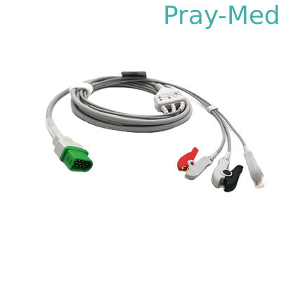 Buy 12 Pin Connector ECG Cable AHA Compatible For Mindray Datascope Passport V V12 V21 online manufacture