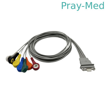 Buy Schiller Medilog AR12 Plus 7 Lead ECG Holter Patient Cable 1m Snap Connector online manufacture