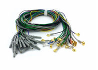 Alligator Flexible Soft Eeg Electrodes Cable 24 Pcs / Set PVC / TPU Material
