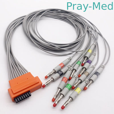 Buy Cardioline 10 Lead ECG Cable 0.9m Holter Cable Snap Connector online manufacture