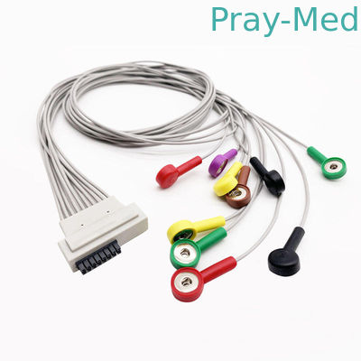 Buy 10 Lead Cardioline ECG Leadwire 0.9m 16 Pin Banana Connector AHA/IEC online manufacture