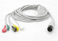 AAMI 6 Pin 5 Lead ECG Patient Cable For Spacelabs / Mindray 3.6m Length
