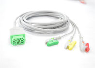 GE Marqutte ECG Patient Cable With Cip / Snap 11 Pin Connector 2.7m Trunk Cable