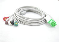 Patient Ge Ecg Cables , 5 Lead GE One Piece ECG Cable CE / ISO Standard