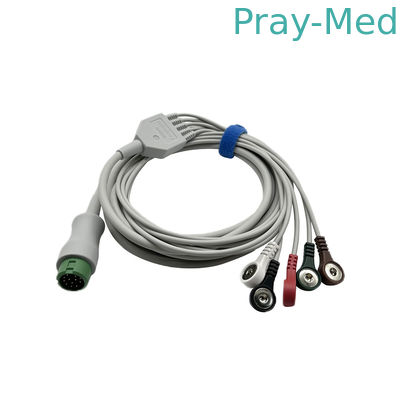 Buy Mindray 12pin Connector 5 Lead ECG Cable TPU Jacket EA6251B 040-000961-00 online manufacture