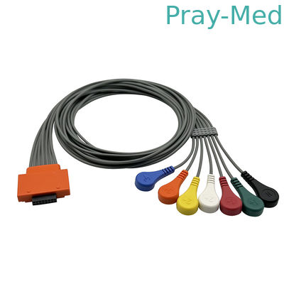 Buy ECG Holter Cable For Cardioline Walk400h 5 7or10 Lead Snap Connector 16pin online manufacture