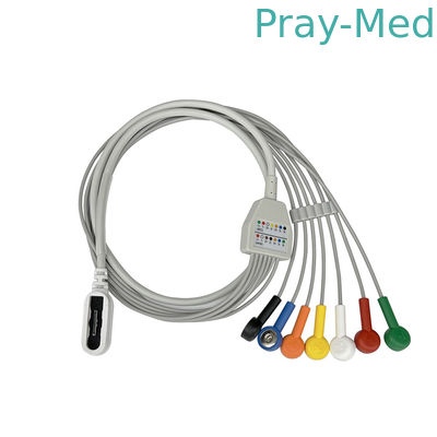 Buy 7 Lead Holter Cable For GE SEER 1000 Snap Connector 2104813-001 1.1m online manufacture