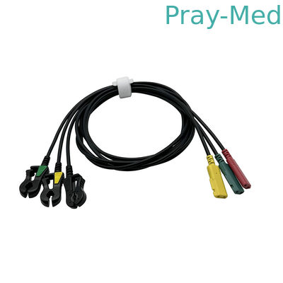Buy IVY 3 LEAD RT Lead Wires 590484 For Model 3000 3150 2-pin Connector Black online manufacture