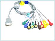 Compatible Beneware ECG Patient Cable , 12 Lead ECG Cable With TPU Material