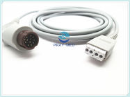 12 Pin Invasive Blood Pressure Cable TPU Cable Material 4.0mm Diameter