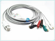 Colin 5 Lead ECG Patient Cable 5.0mm Diameter 6 Hole Connector 3.6m Long