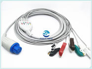Datex Ohmeda One Piece ECG Patient Cable Three Lead Round 10 Pin Connector