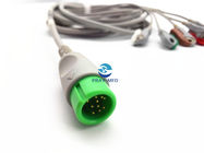 Comen Ecg Cable and leadwire For Comen C30 / C40 3.6m 12pins 5 Lead