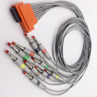 10 Lead Cardioline ECG Leadwire 0.9m 16 Pin Banana Connector AHA/IEC