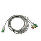 MEK Direct Connect 3/5 Leads Ecg Cable Clip IEC/AHA 6-pin Connector,