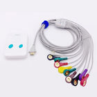 TPU Jacket 1.1m ECG Holter Cable 10 Lead Compatible With Recorder