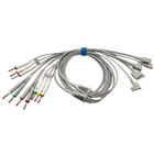 HP / HP EKG Cable With 10 Lead Wires 2 Pin Connector Grey Color 989803151651