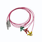 3Lead 5Lead Din Type IEC AHA ECG Patient Cable TPU Jacket Leadwire