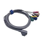 5/7 lead snap ECG GE SEER holter cable with snap ,IEC 2.5m Grey Color 2008594-001/2008594-002/2008594-004
