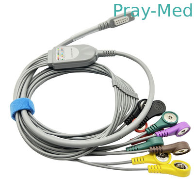 Buy Jincomed 10 Lead Holter Cable ECG Cable Gray 11pin Snap End 0.9m online manufacture
