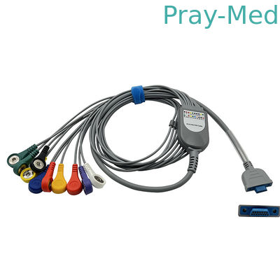 Buy Pengyang 10 Lead Holter ECG Cable 15pin Snap For Adult / Pediatric online manufacture