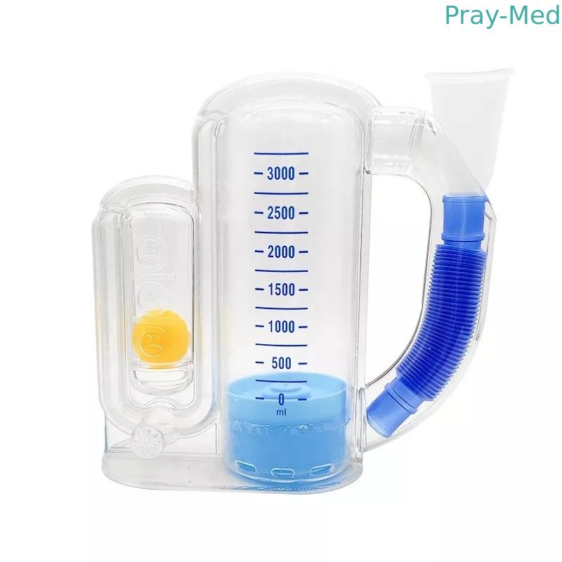 3000cc Single Ball Lung Breathing Trainer Adjustable Spirometer For Breathing Exerciser