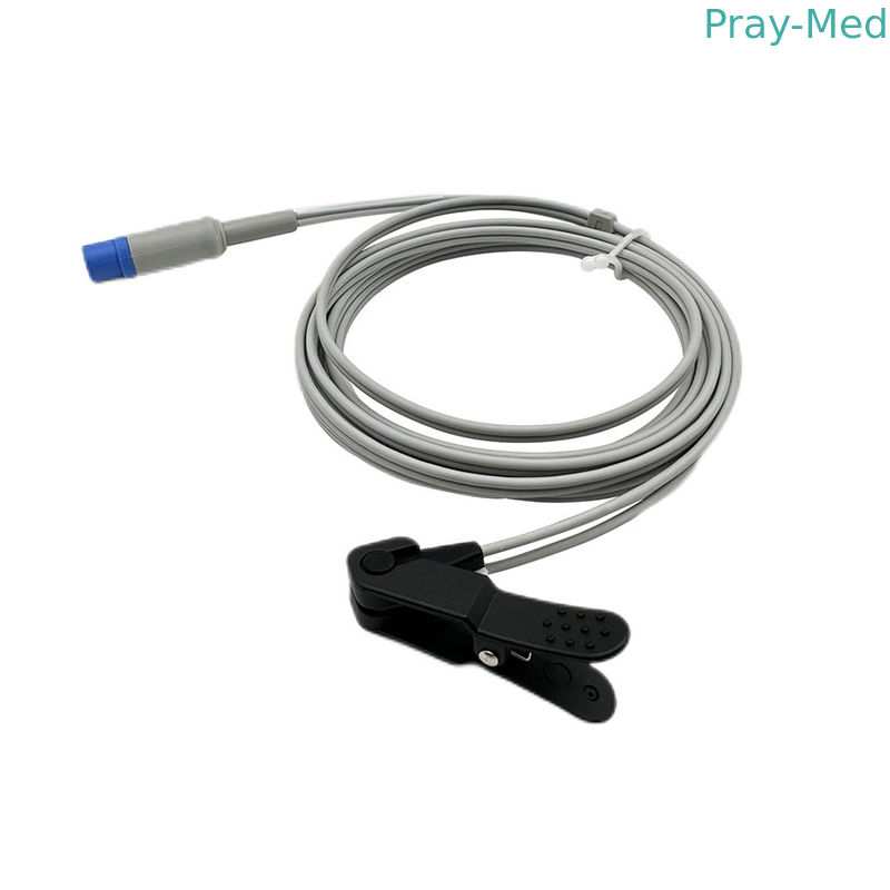 Animal/Adult Ear Clip 7 pin Oxygen Sensor Cable for Drager Siemens SpO2