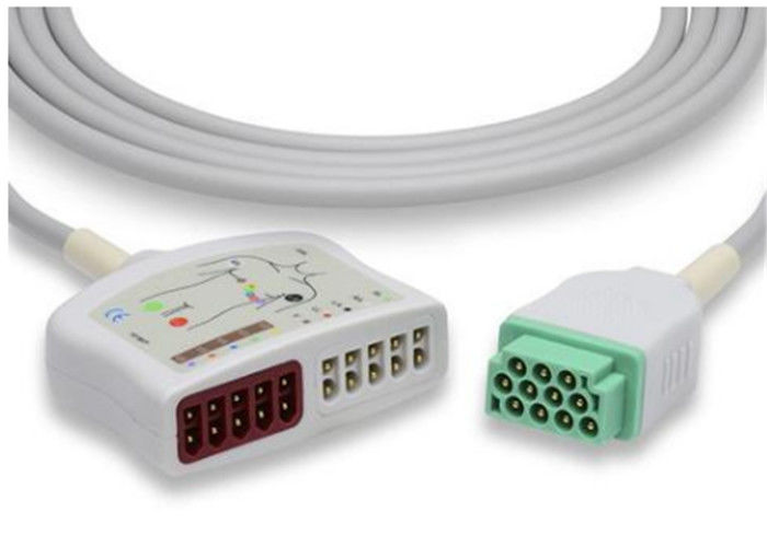 10 Lead EKG Cable For Solar Series GE Medical Responder 2000 2.4m Length