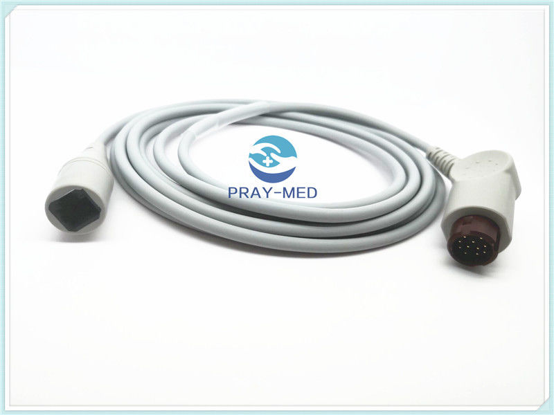 HP Invasive Blood Pressure Adapter Cable , Medical Pressure Transducer Cable