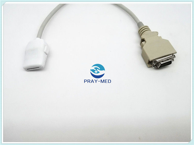 Grey White Spo2 Adapter Cable For Masim LNOP PC08 / Pc12 ISO Standard