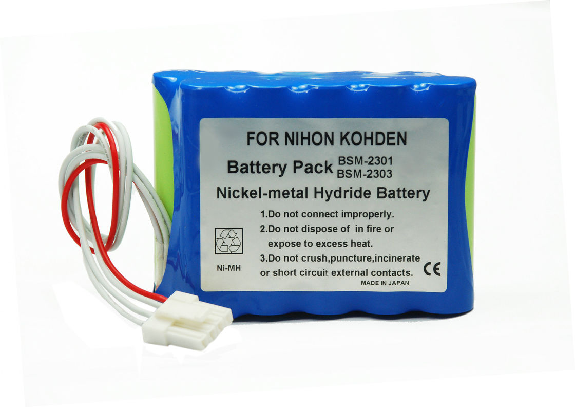 12v 3800mAh Medical Rechargeable Battery For Nihon Kohden BSM2301 / BSM2301K / BSM2303C