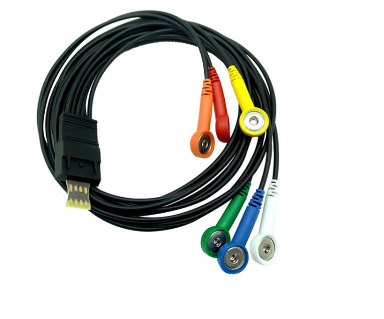 Schiller 6 Lead 1.1m Ecg Electrode Cable For MT-200 MT-101