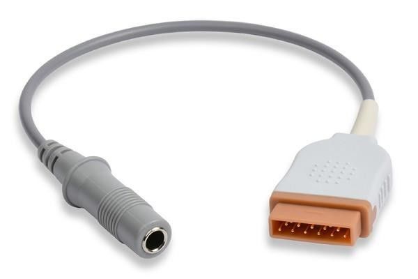 Marquette GE TPU 4mm Temperature Sensor Adapter Cable 2021700-001