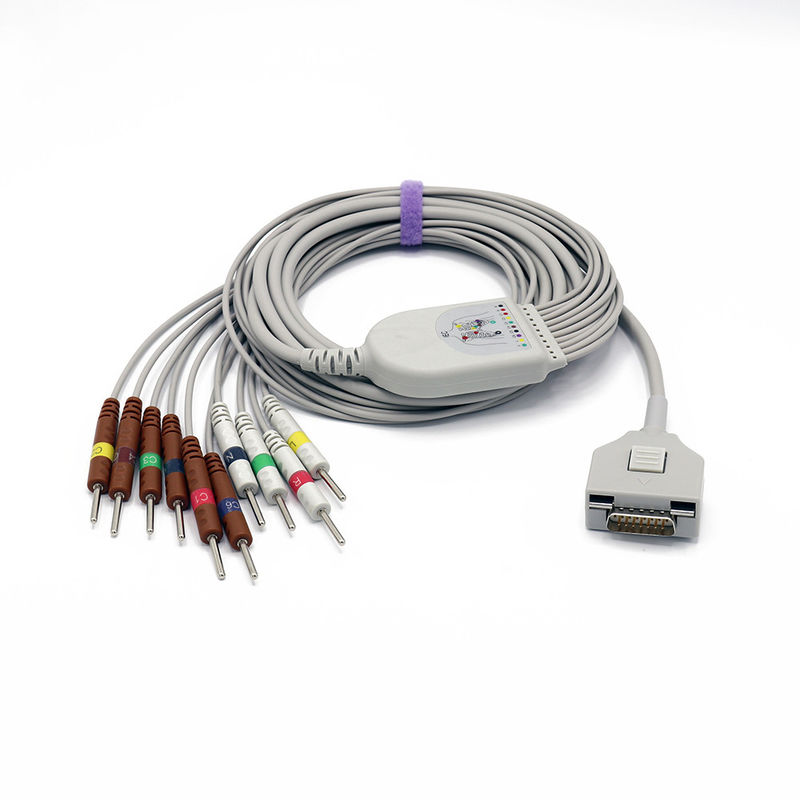 Fukuda Denshi EKG Cable ME Cardisuny KP-500 KP-500D ECG Wire
