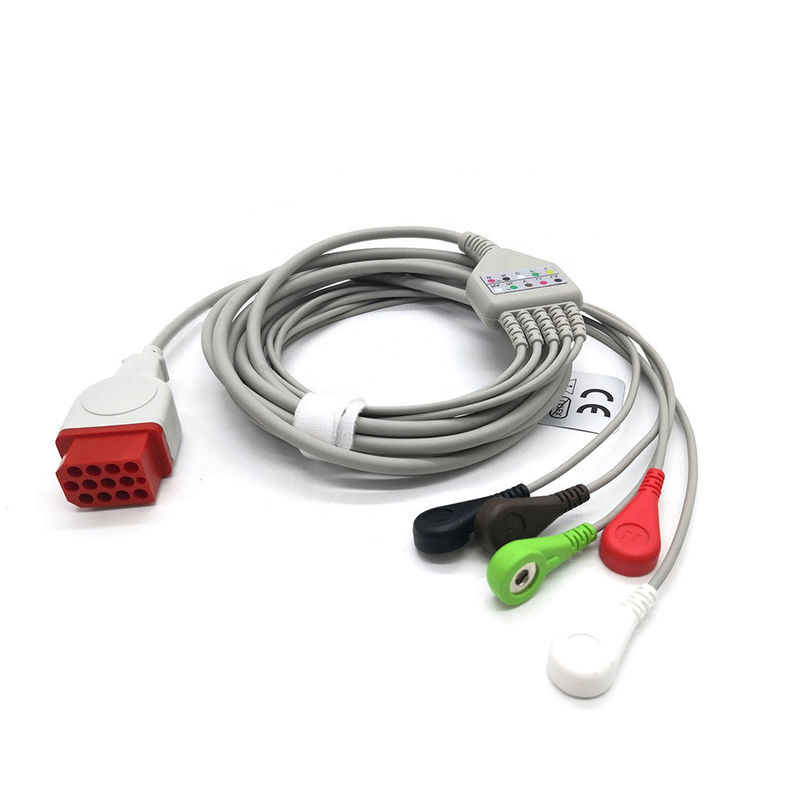 12 Pin 5leads ECG Patient Cable Compatable With Bionet BM5 BM7