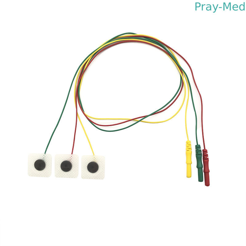 Disposable AHA ECG Electrode Cable Neonate Pediatric 3 Lead 5 Lead