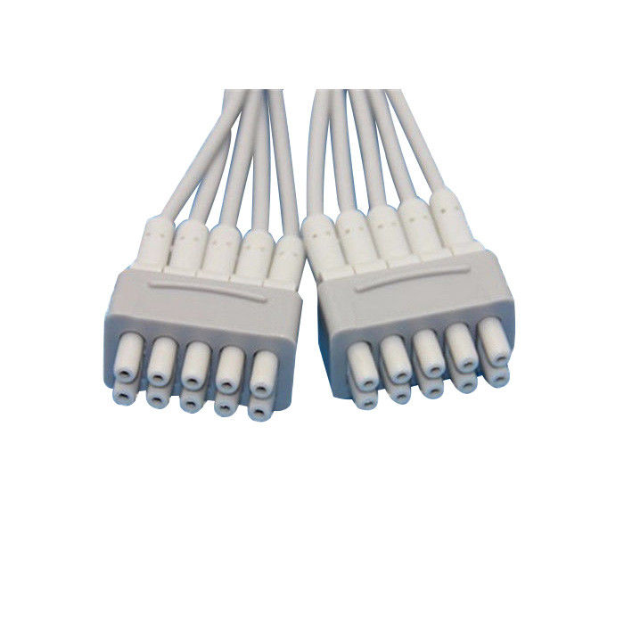 Hellige / GE MAC500 Ekg Wires , Ekg Medical Cables With Banana 4.0mm / Clip
