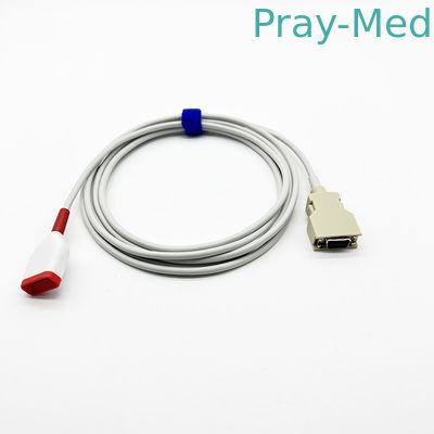 Grey TPU Spo2 Sensor Cable 12ft  14 Pin Connector 4081