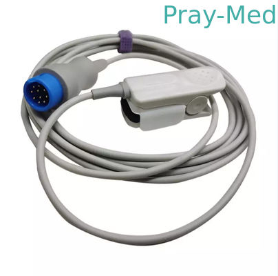 Reusable Adult Spo2 Sensor Biocare 10pin Spo2 Sensor Cable Compatible For IM8 IM10 IM12