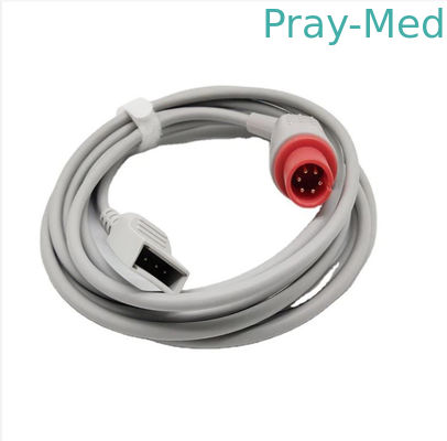 Drager Draeger Utah Blood Pressure Transducer Cable 6pin IBP Adapter Cable